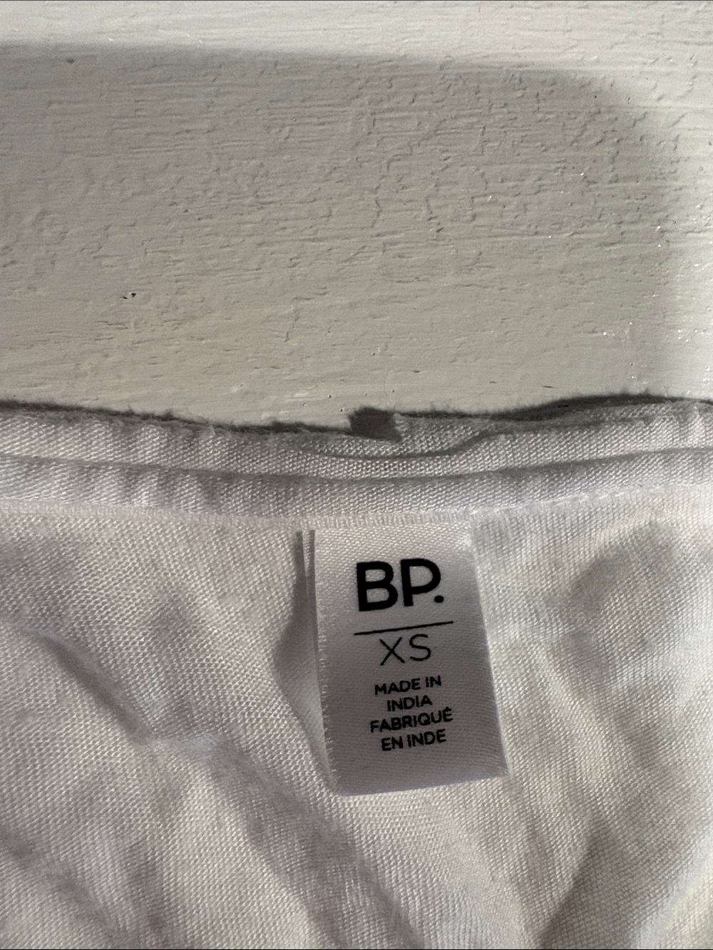 bp White Women's V-Neck Tee - Picture 2 of 4